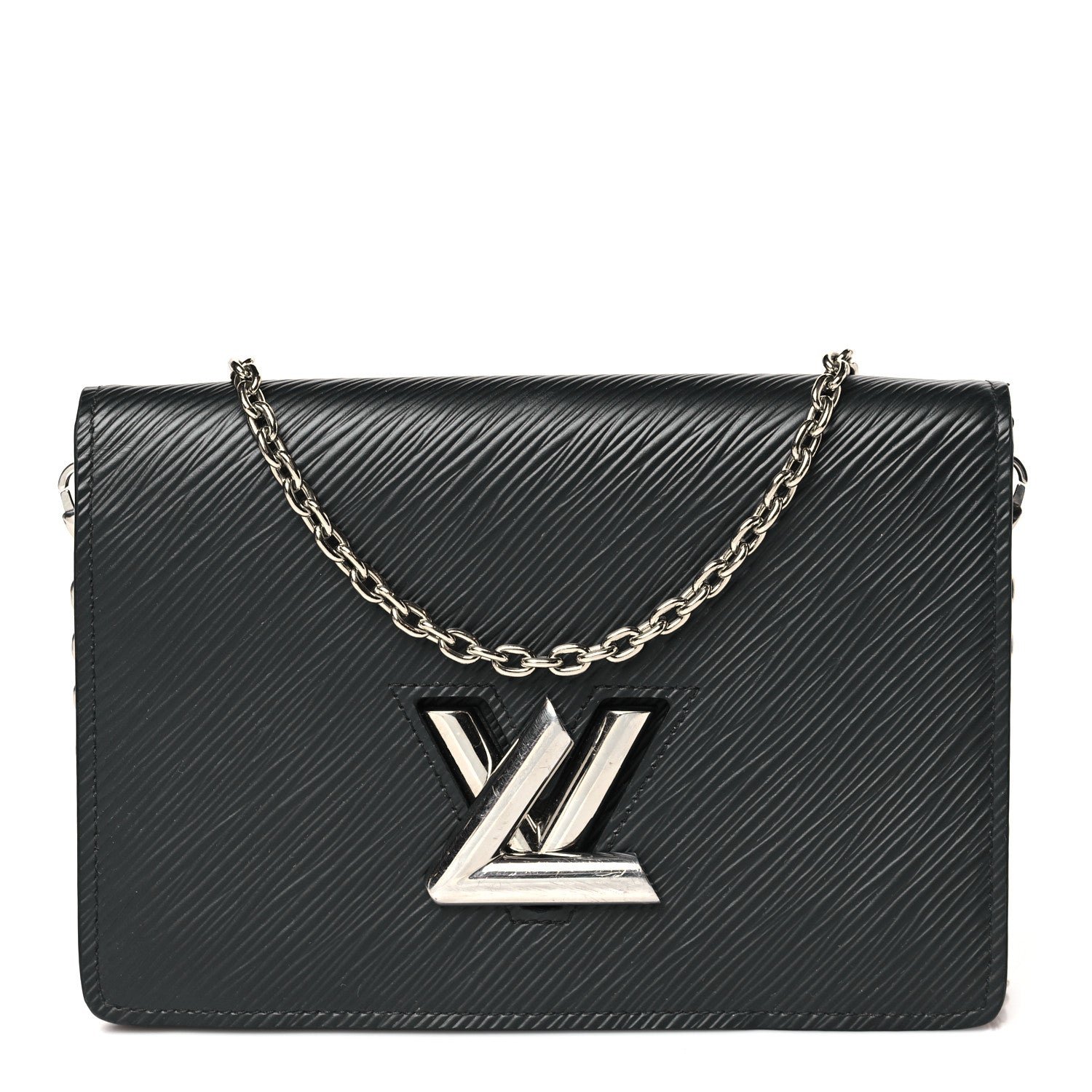Louis Vuitton Epi Twist Belt Chain Wallet Black