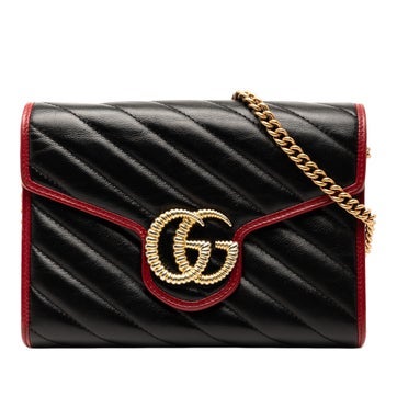 Leather Marmont Torchon Wallet On Chain