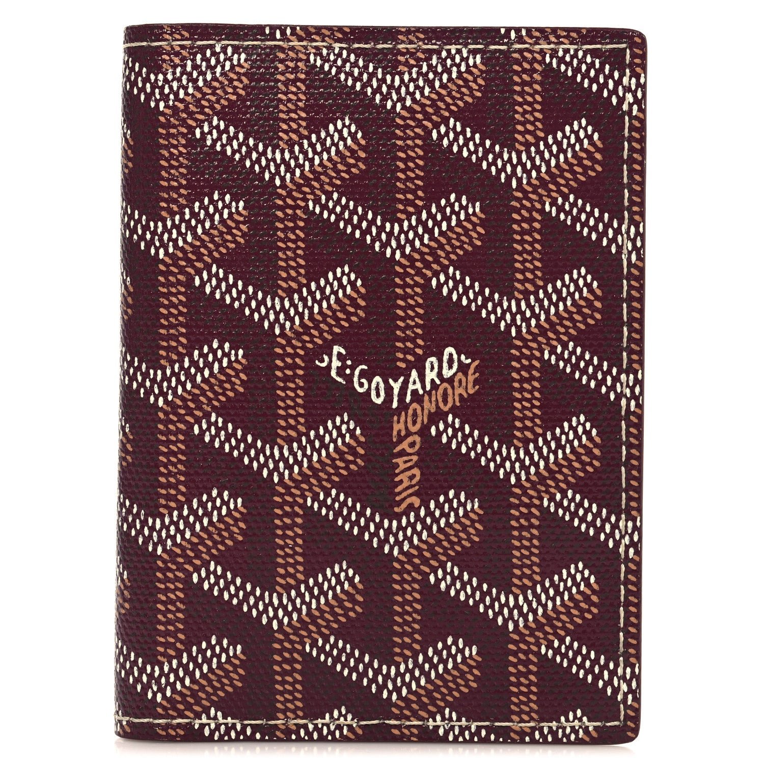 Goyardine Saint Marc Folding Card Case Bordeaux