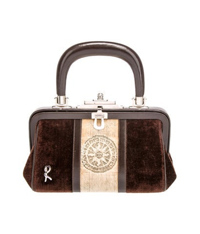 Roberta di Camerino Di Camerino Velvet Top Handle Bag