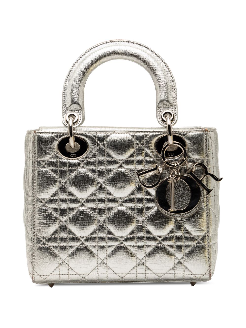 2017 Small Metallic Grained Calfskin Cannage My ABCDior Lady Dior satchel