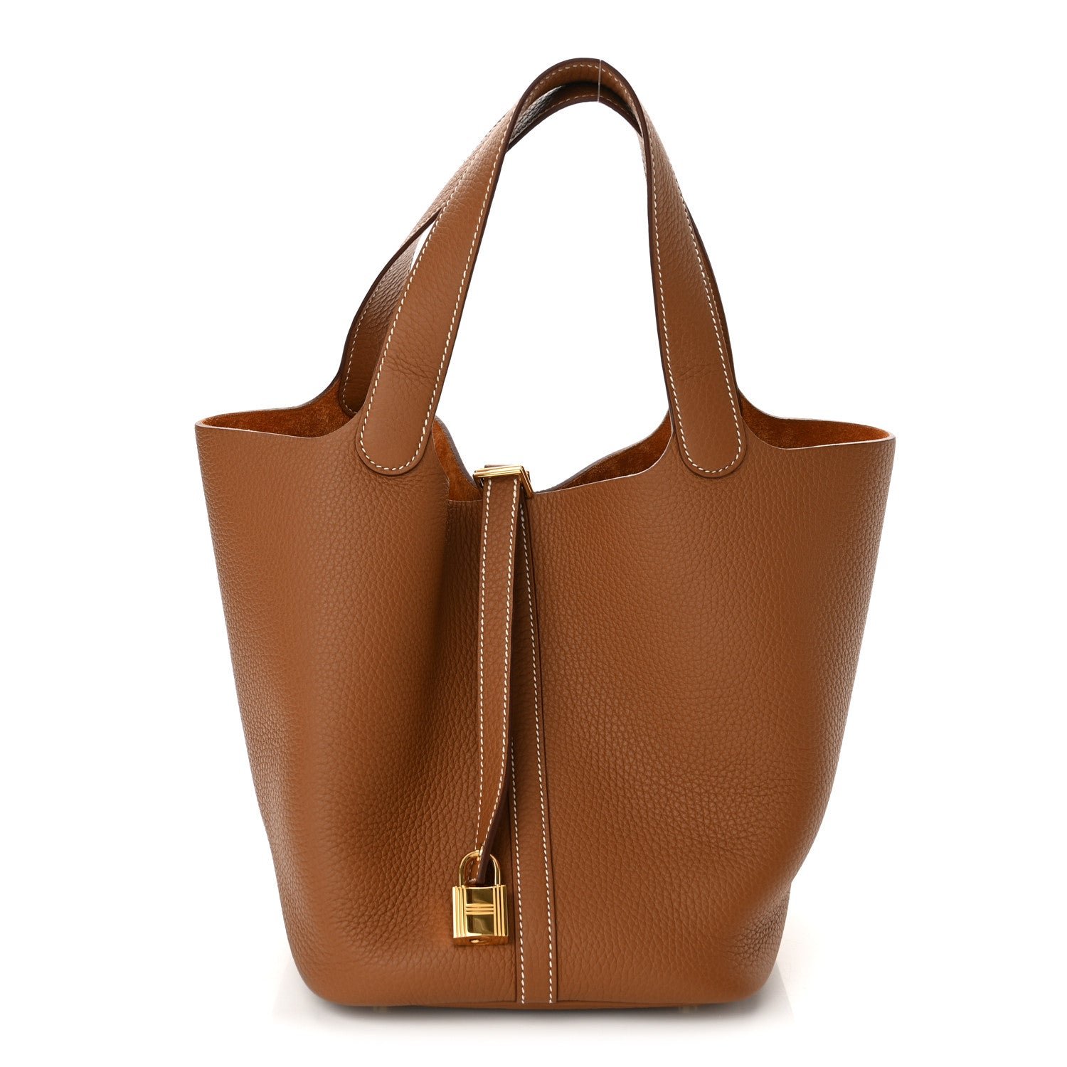 Hermes Taurillon Clemence Picotin Lock 22 MM Gold
