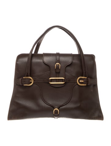 Leather Top Handle Bag
