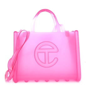 Telfar x MELISSA Jelly Medium Shopping Bag Clear Pink