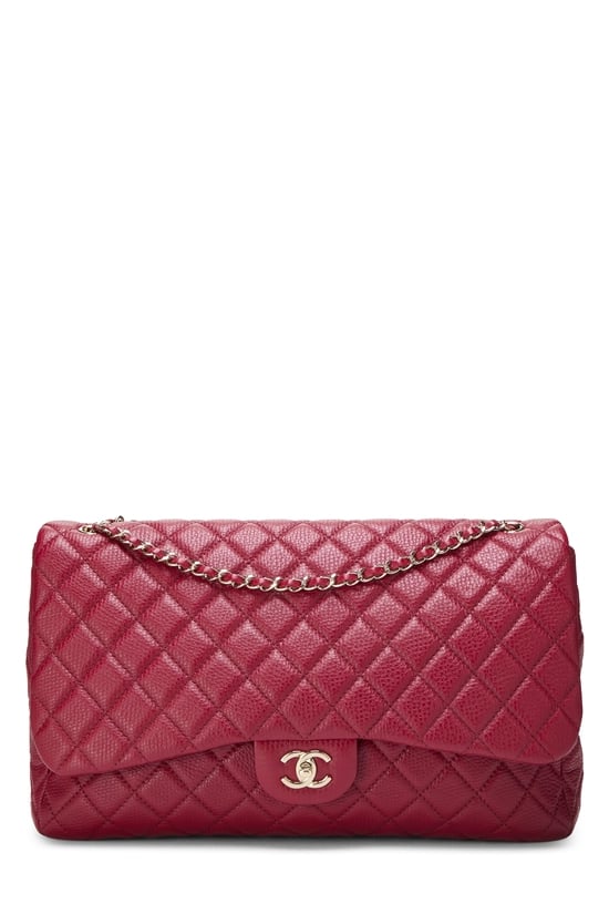 Red Calfskin New Classic Flap XXL