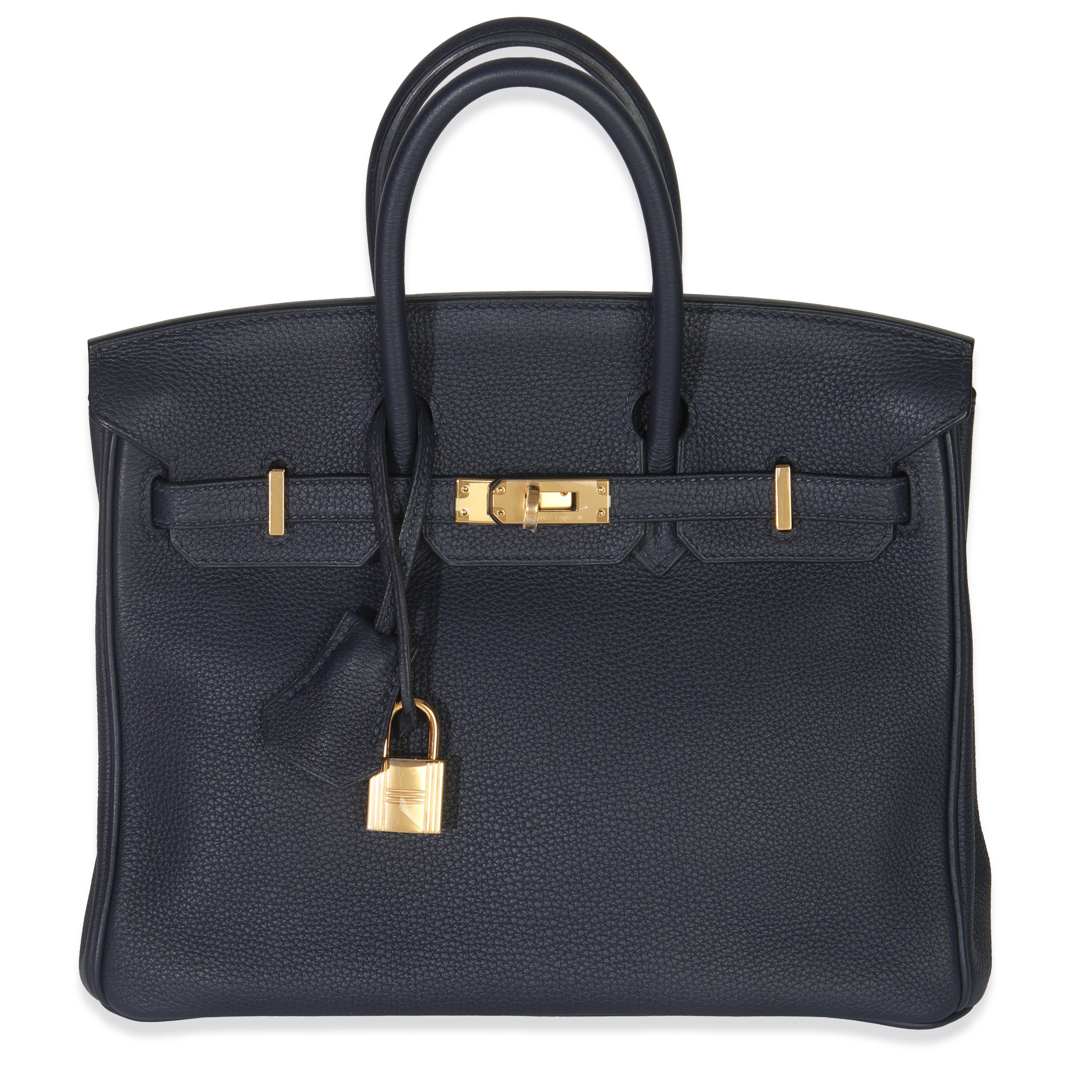 Hermes Blue Nuit Togo Birkin 25 GHW