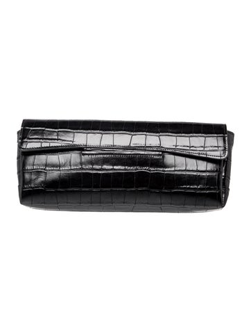 Embossed Leather Clutch