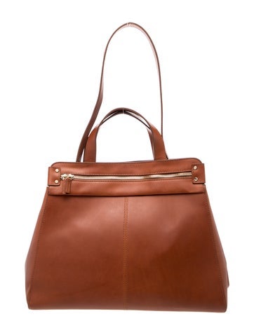 Leather Top Handle Bag w/ Tags