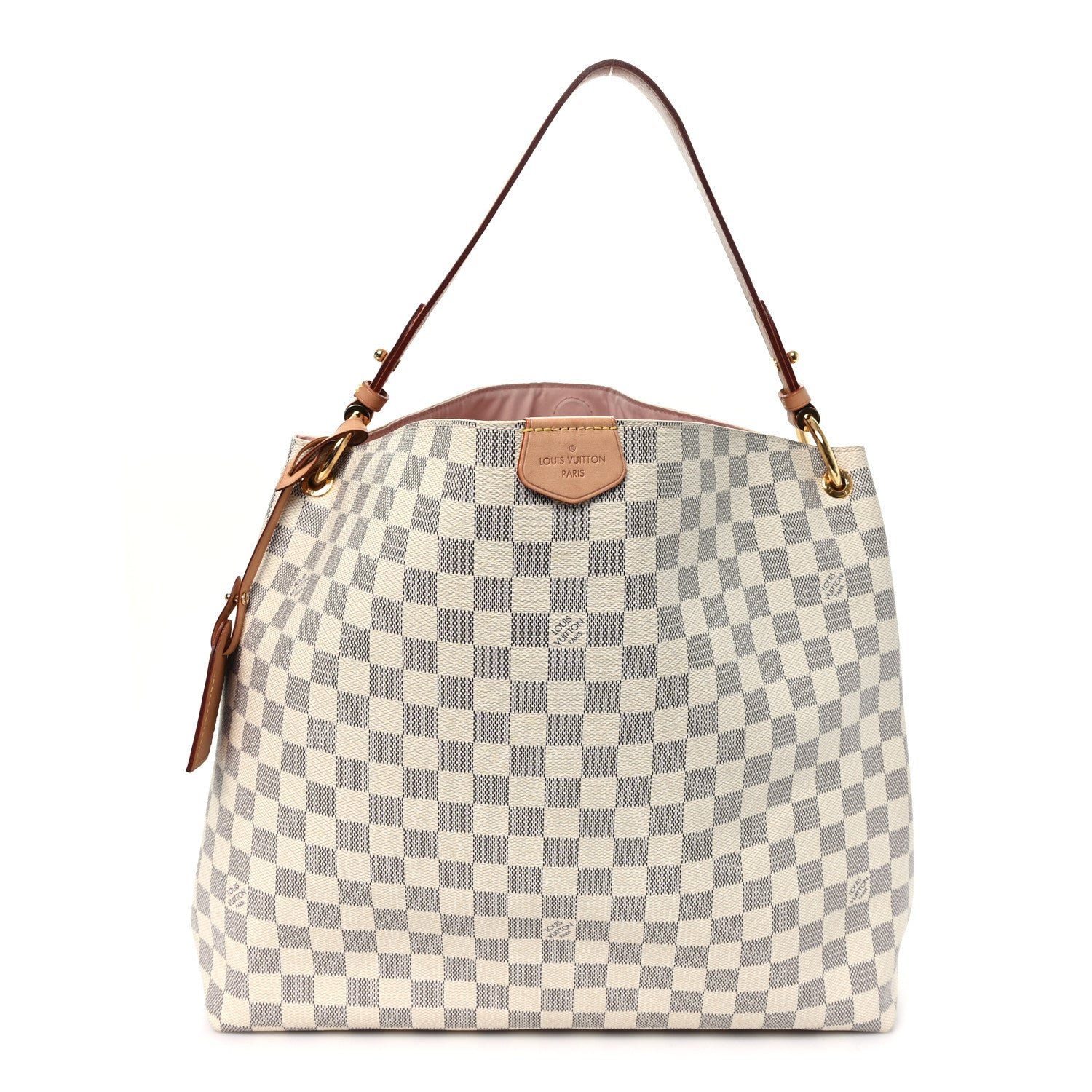 Louis Vuitton Damier Azur Graceful MM Rose Ballerine