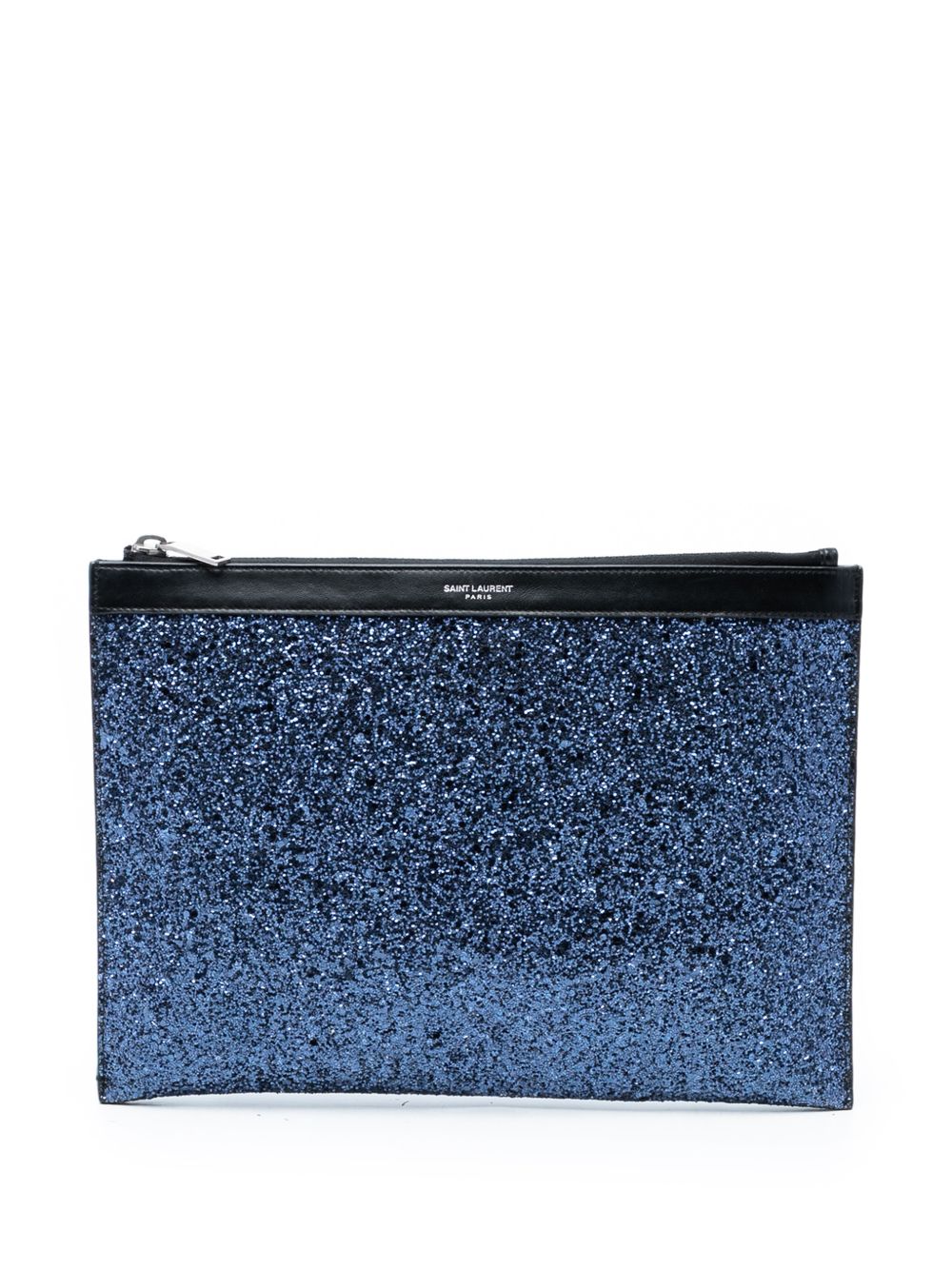 2018 Glittered Leather Zipped Tablet Pouch clutch bag