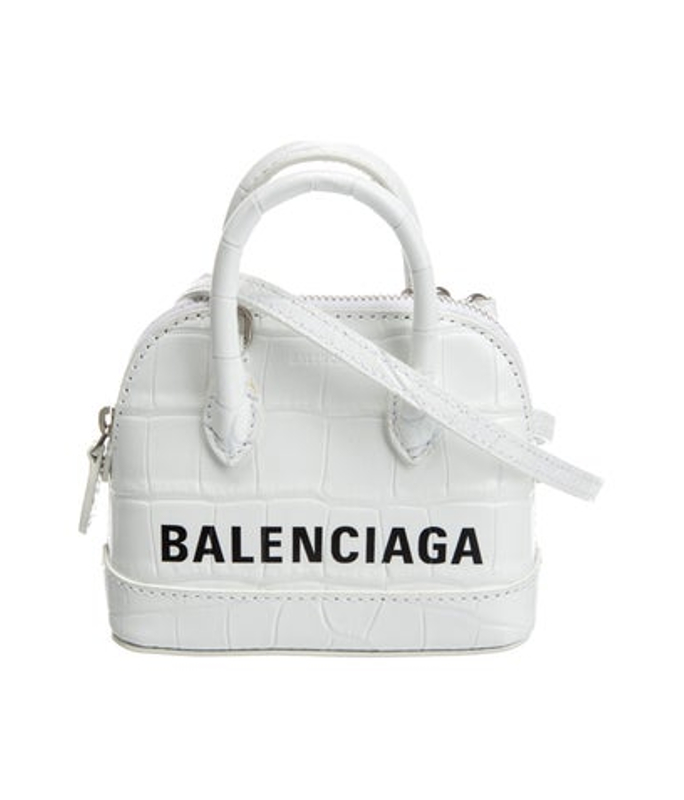 Balenciaga Embossed Leather Shoulder Bag