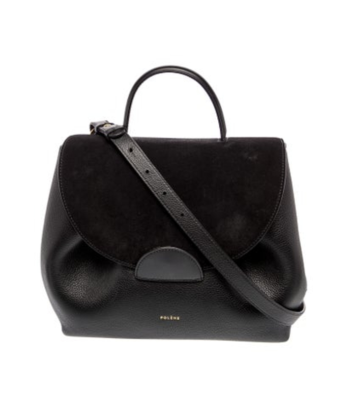 Polene Leather Top Handle Bag