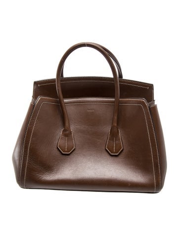 Leather Top Handle Bag