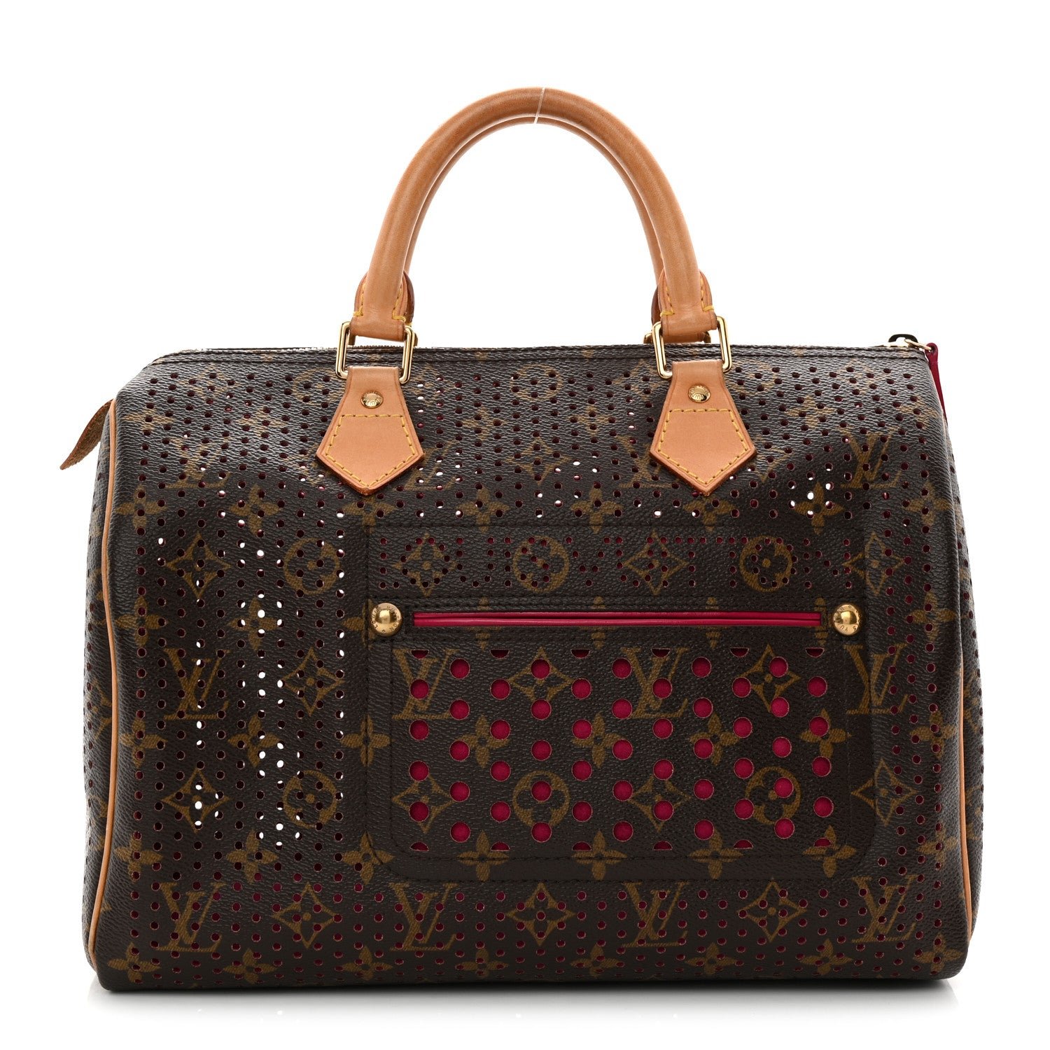 Louis Vuitton Monogram Perforated Speedy 30 Fuchsia