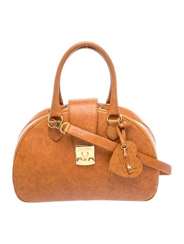 Moschino Leather Top Handle Bag