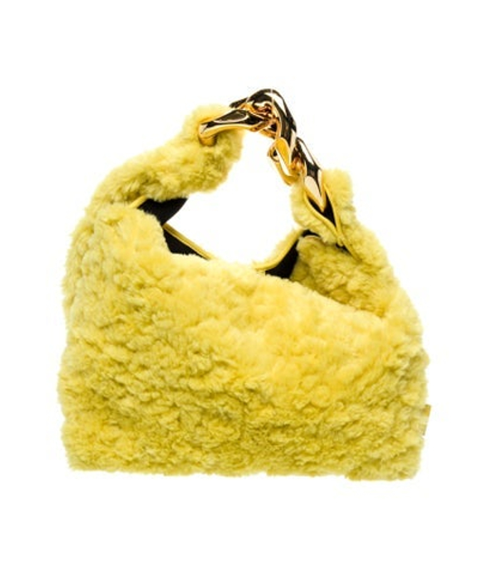 JW Anderson W Anderson Faux Fur Top Handle Bag