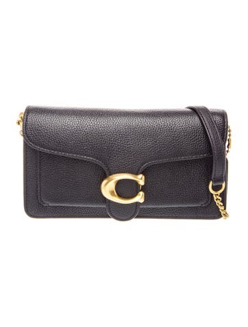 Leather Tabby Chain Clutch