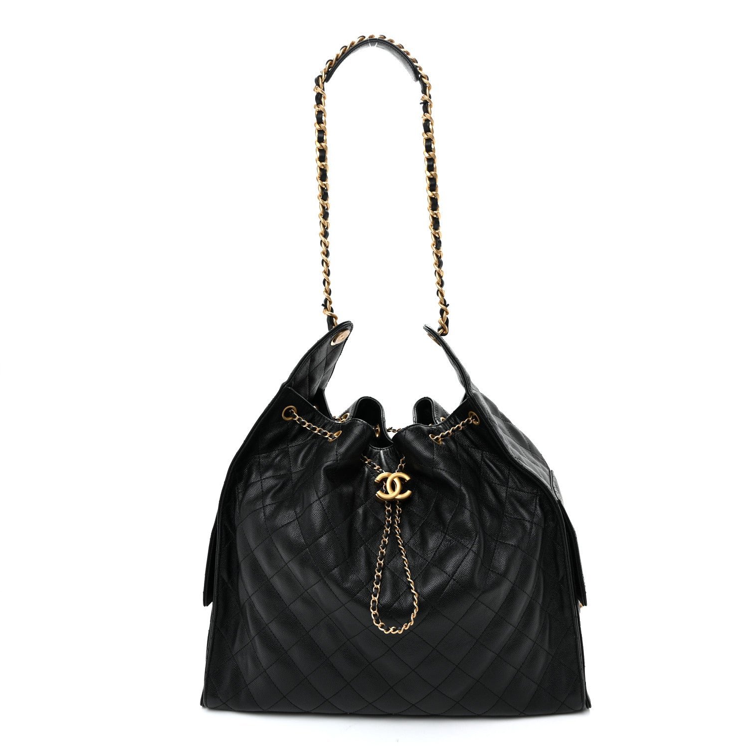 Chanel Caviar Quilted Large Chanel 25 Handbag Black