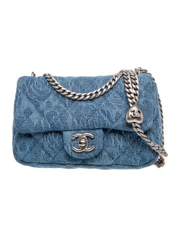 Mini Square Denim Sweetheart Crush Flap Bag