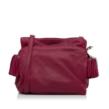Leather Flamenco Crossbody Bag Small