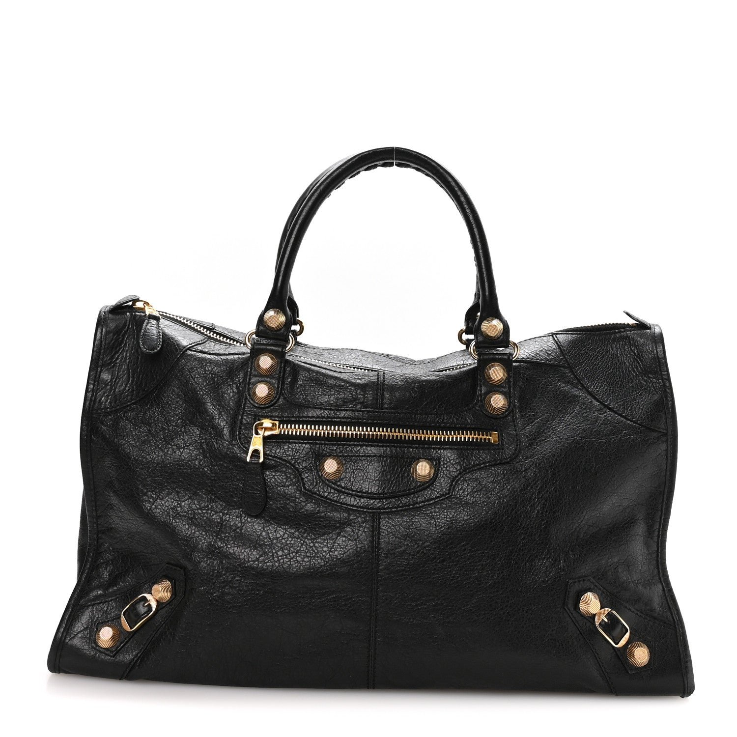 Balenciaga Agneau Giant 12 Gold Hardware Work Black