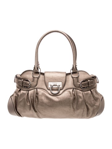 Ferragamo Leather Top Handle Bag