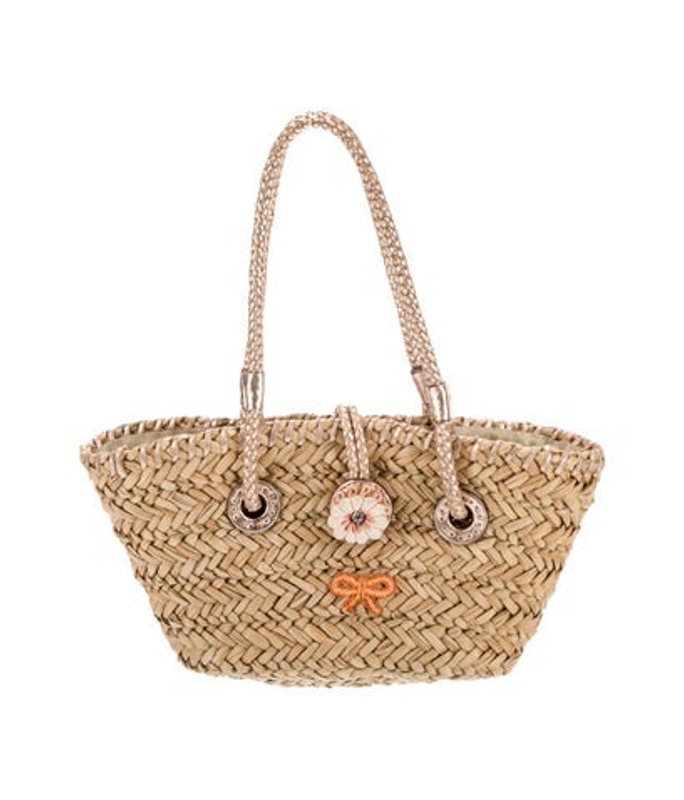 Anya Hindmarch Hindmarch Straw Top Handle Bag