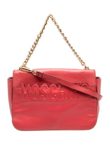 Moschino Leather Top Handle Bag