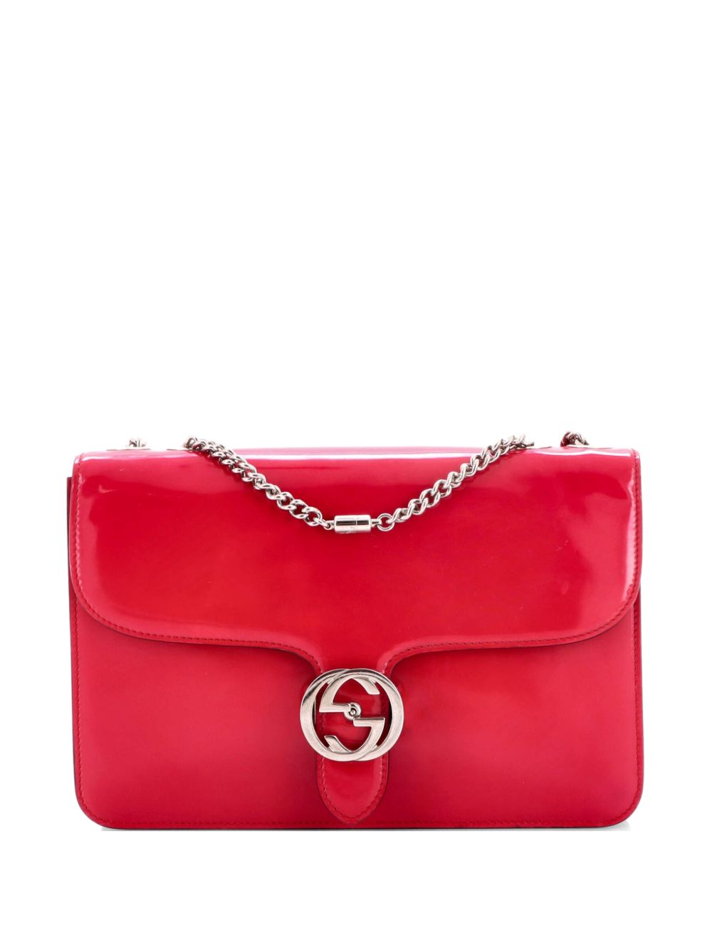 Interlocking Patent Medium shoulder bag