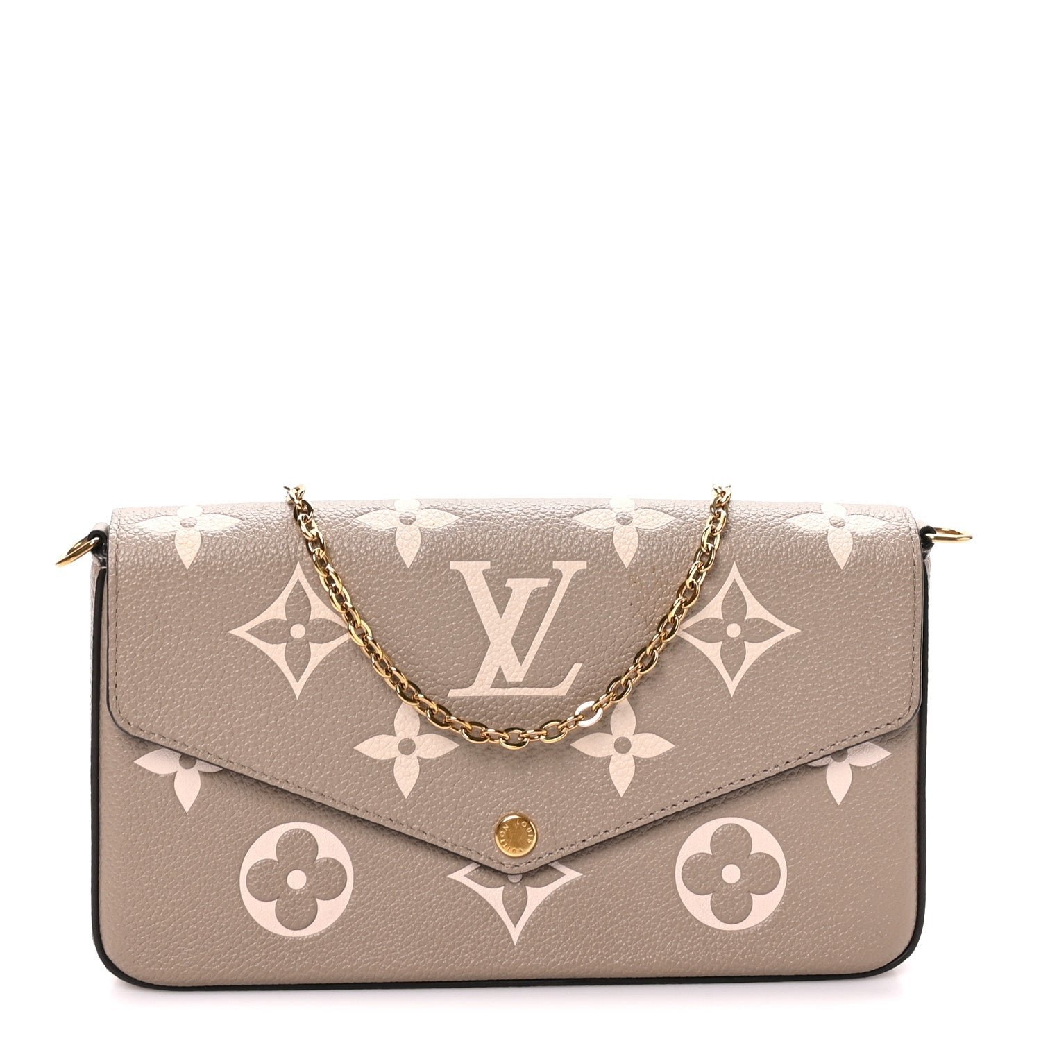 Louis Vuitton Empreinte Monogram Giant Felicie Pochette Tourterelle Creme