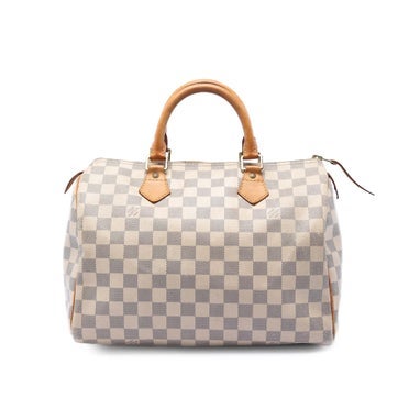 Louis Vuitton Calf Leather Damier Azur Speedy
