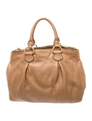 Leather Top Handle Bag
