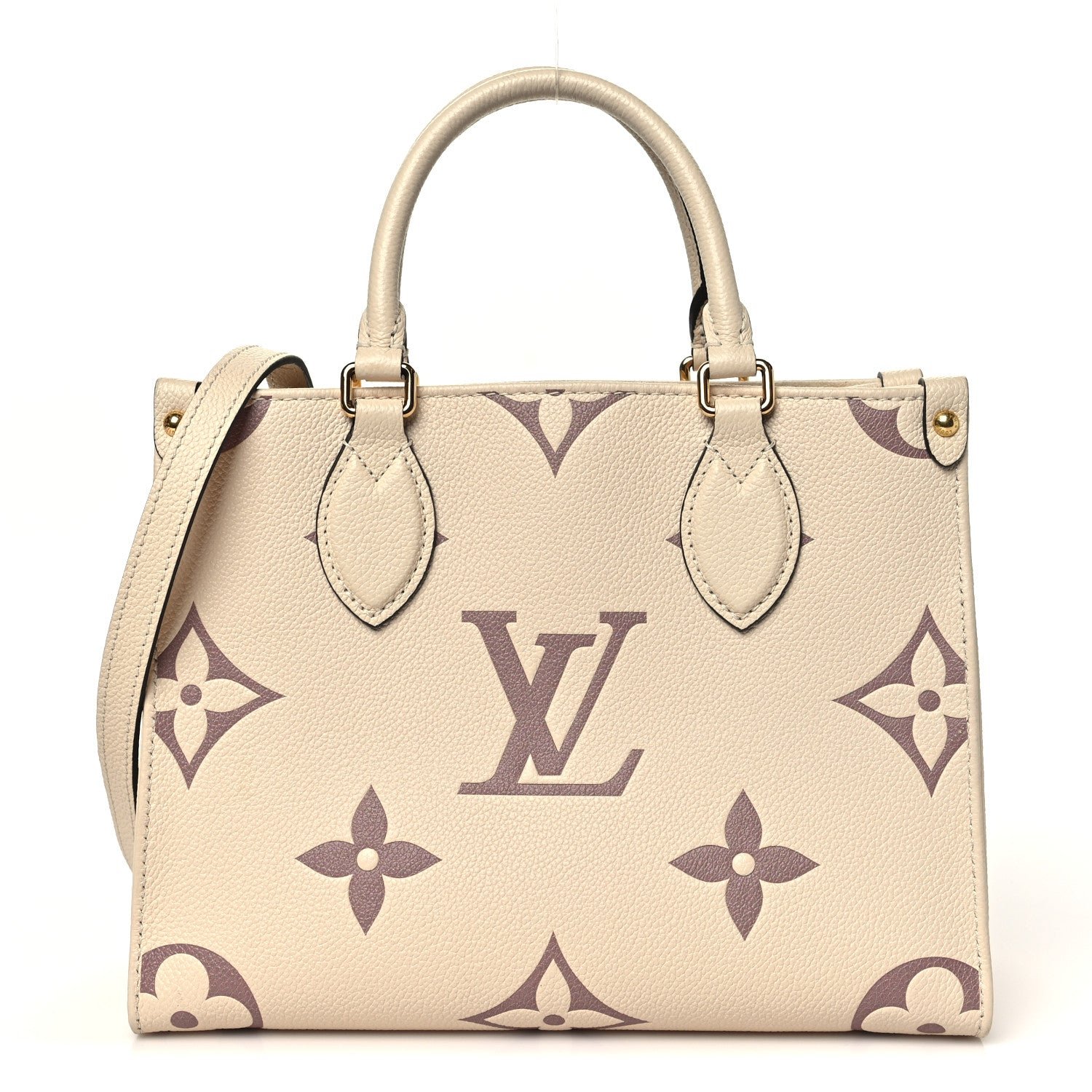 Louis Vuitton Empreinte Monogram Giant Onthego PM Creme Bois De Rose