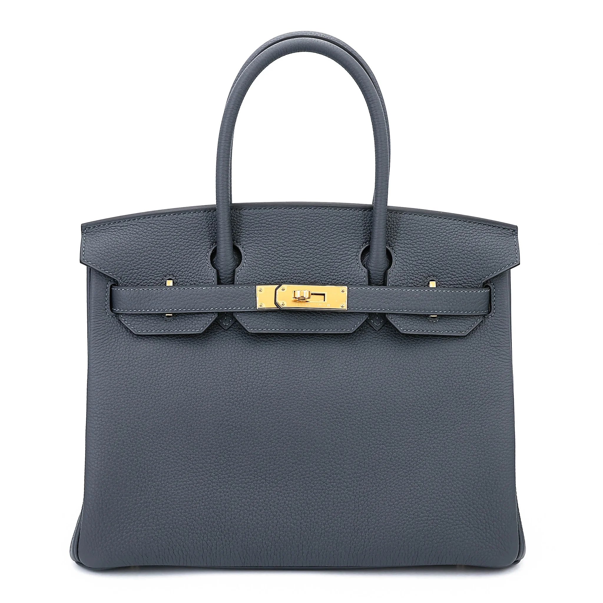 Brand New ( Rank N ) HERMÈS Birkin 30 Gris misty (H0) Togo Gold hardware G (2026)