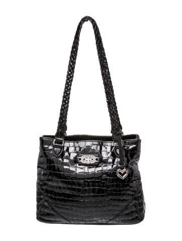 Patent Leather Top Handle Bag
