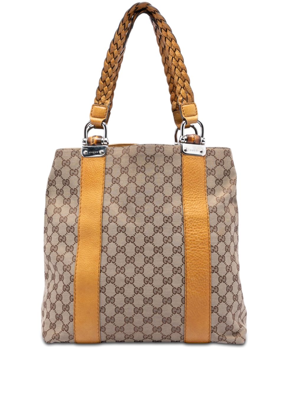 2016-2026 Large GG Canvas Bamboo Libeccio tote bag