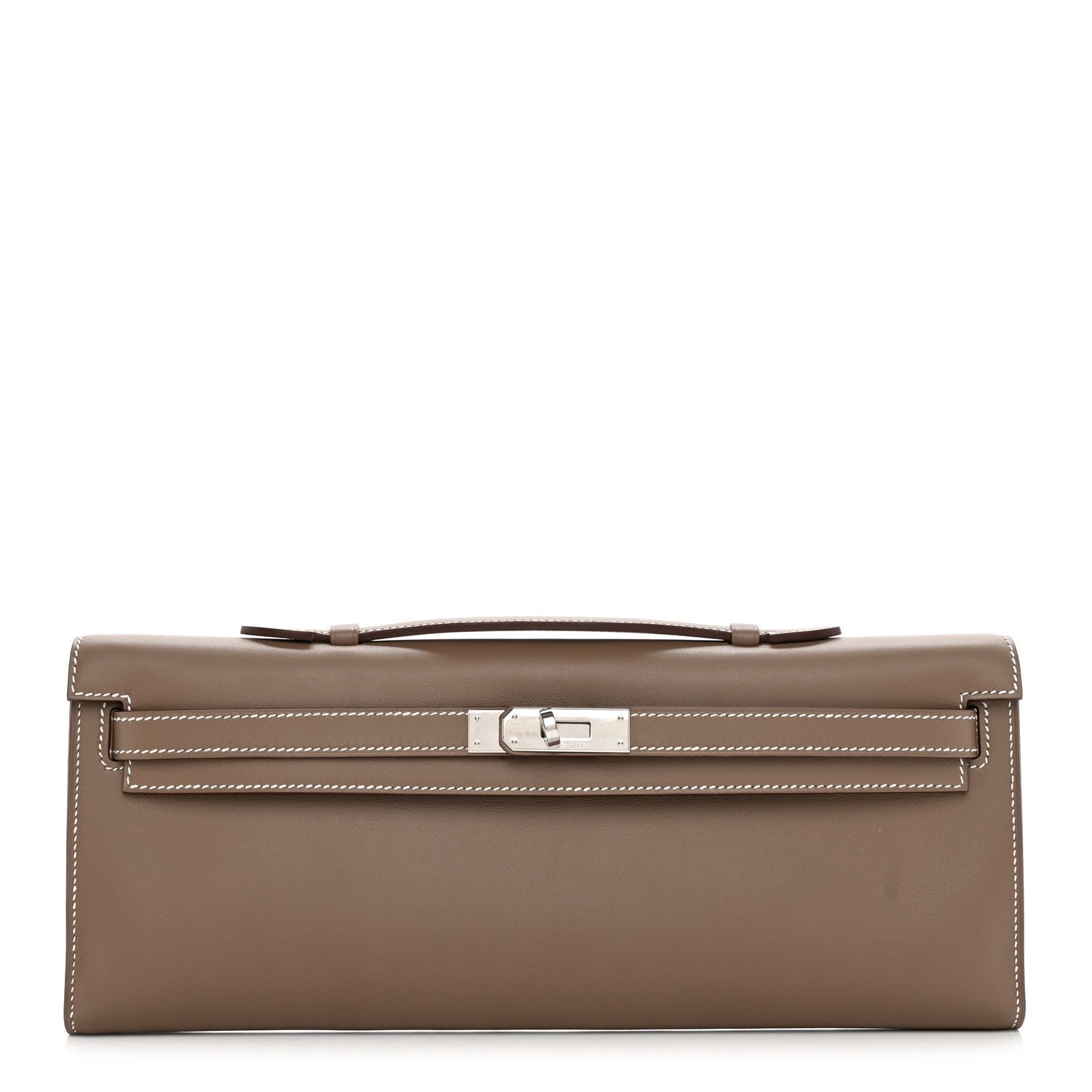 Hermes Swift Kelly Cut Clutch Pochette Etoupe