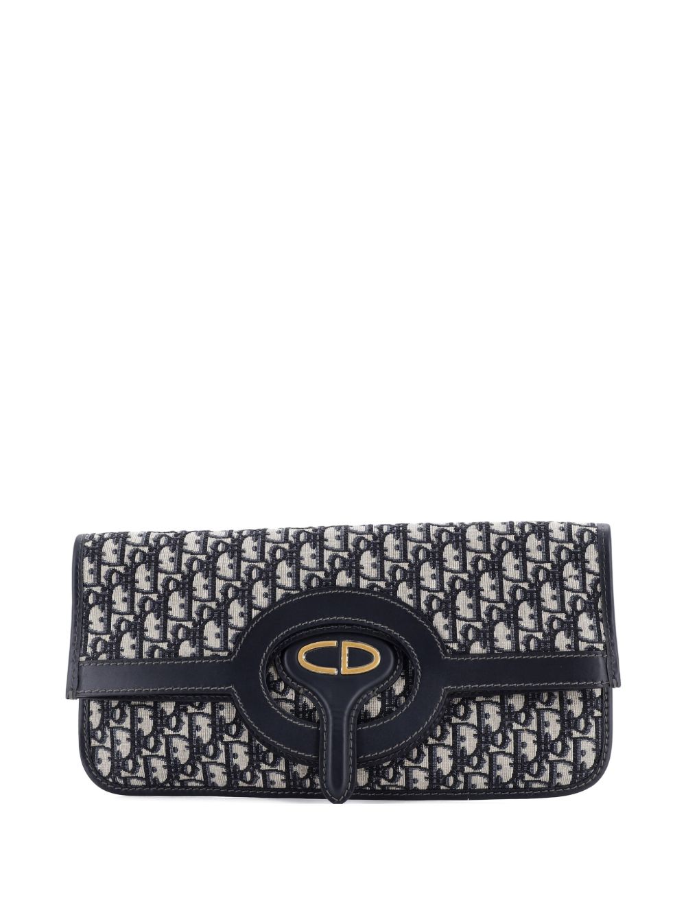 Dior Fold Over Oblique Canvas clutch bag