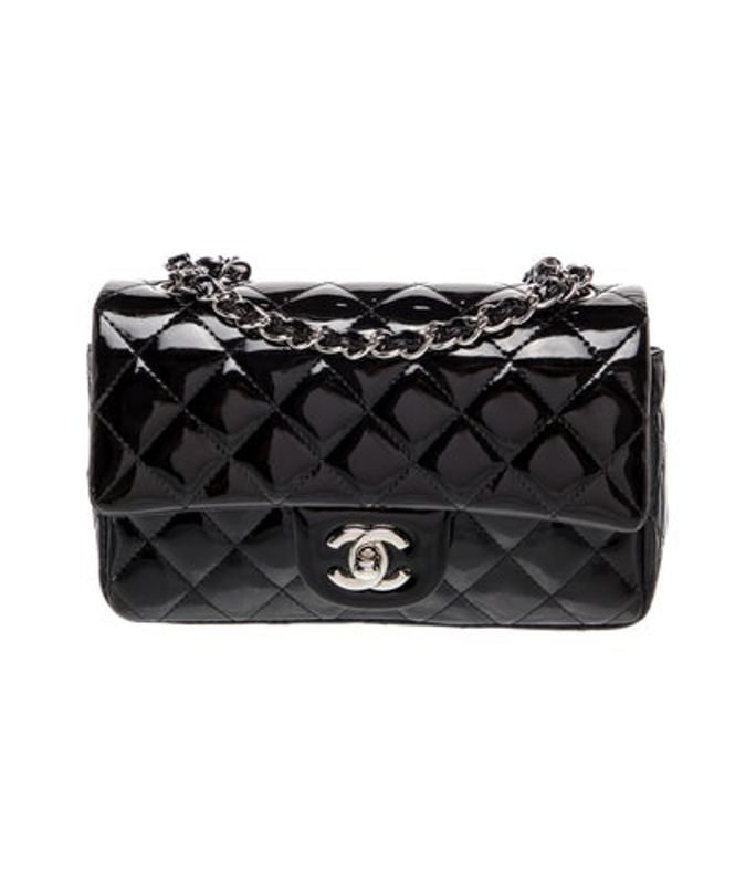 Chanel Classic Patent Rectangular Mini Flap Bag