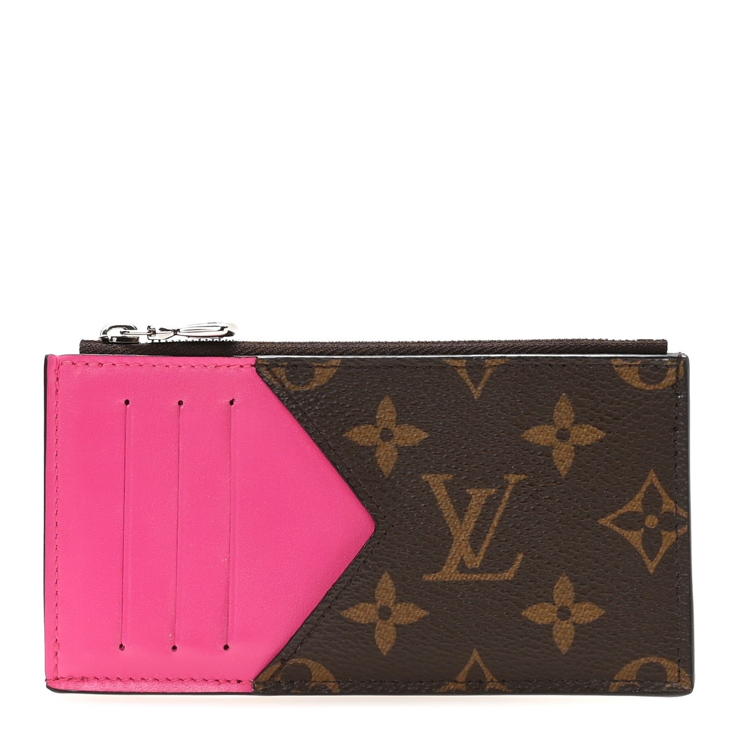 Louis Vuitton Monogram Calfskin Coin Card Holder Rose