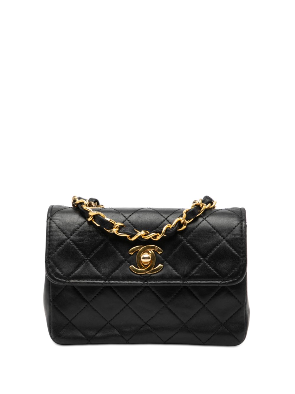 1989-1991 Mini CC Quilted Lambskin Flap crossbody bag