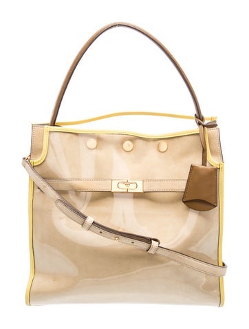 Leather Lee Radziwill Raincoat Double Bag Large