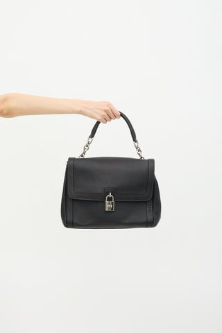 Leather Padlock Bag