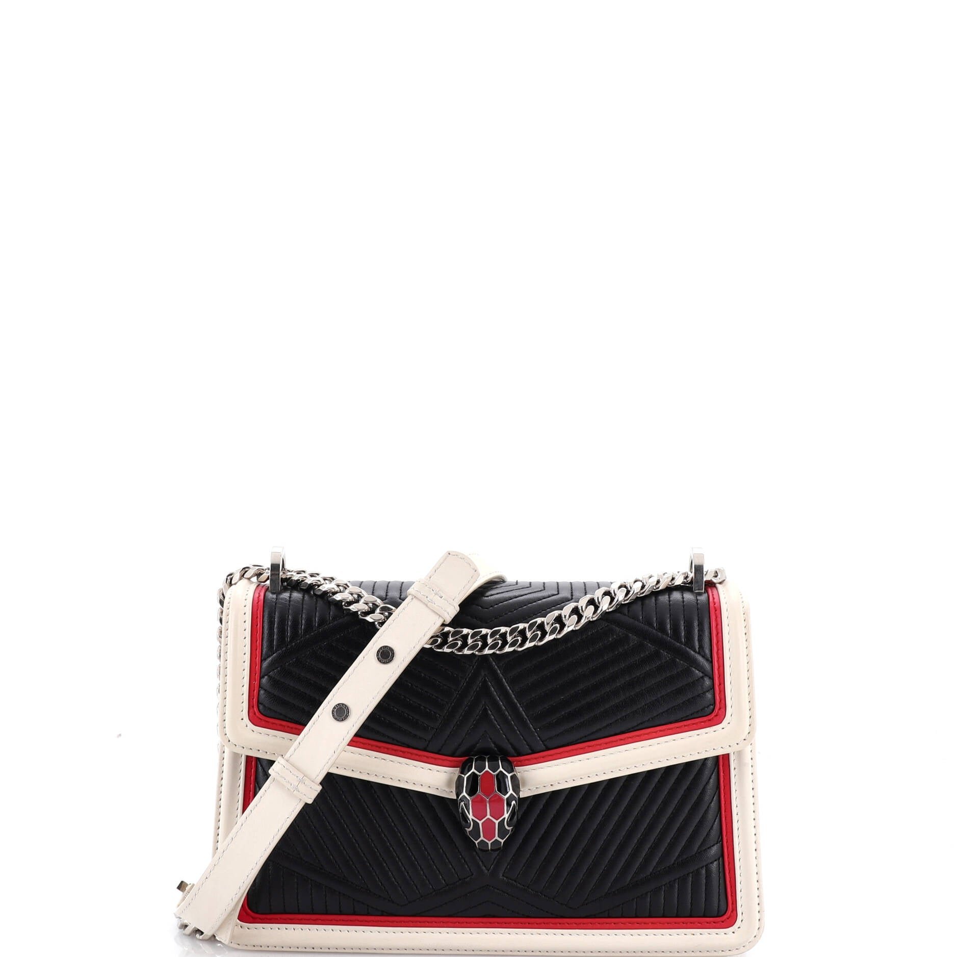 Bvlgari Serpenti Forever Shoulder Bag Quilted Leather Small