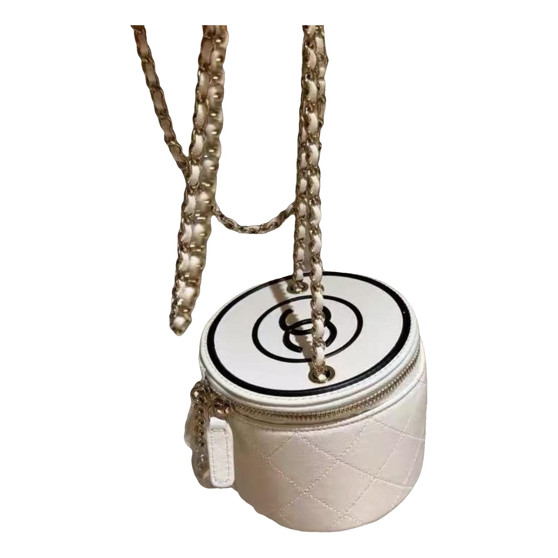 Trendy CC Vanity leather handbag