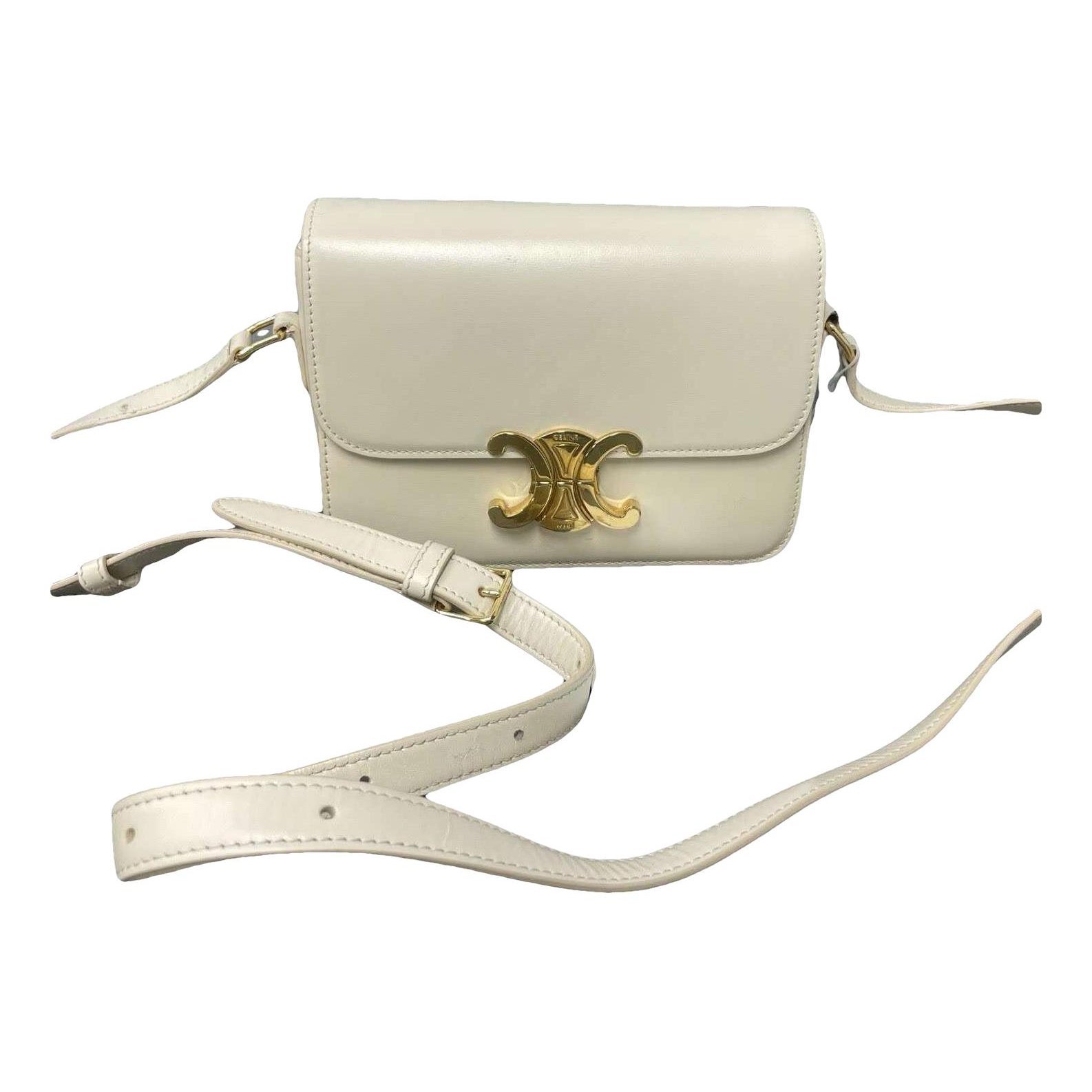 Triomphe leather handbag