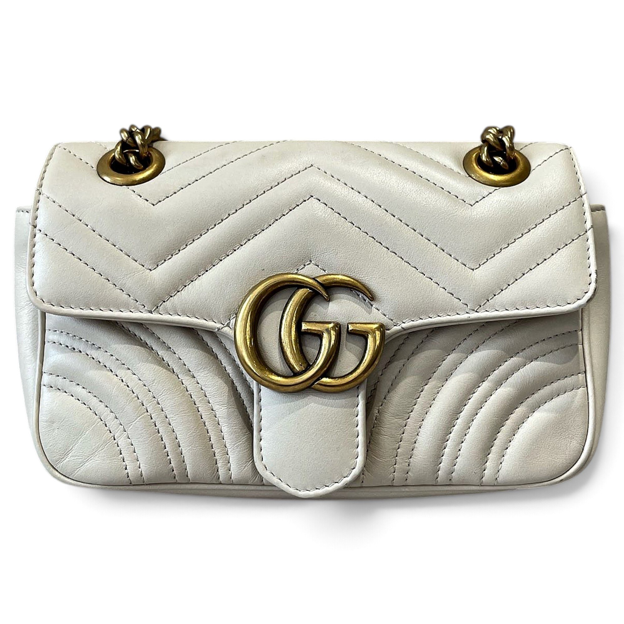 GG Marmont Flap leather handbag
