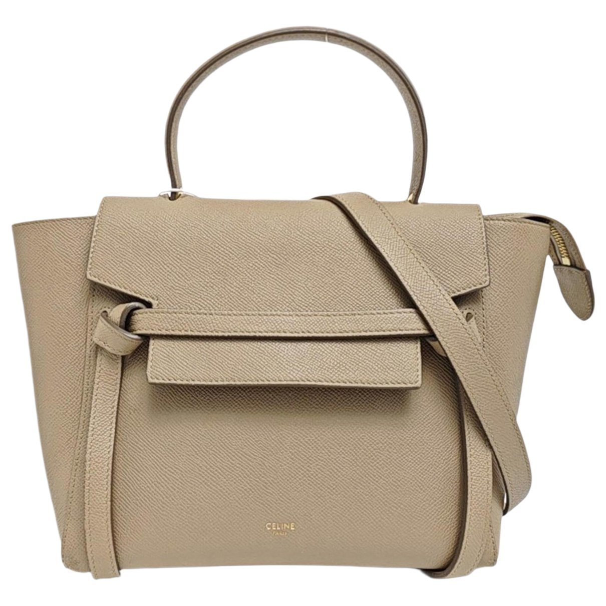 Belt leather handbag