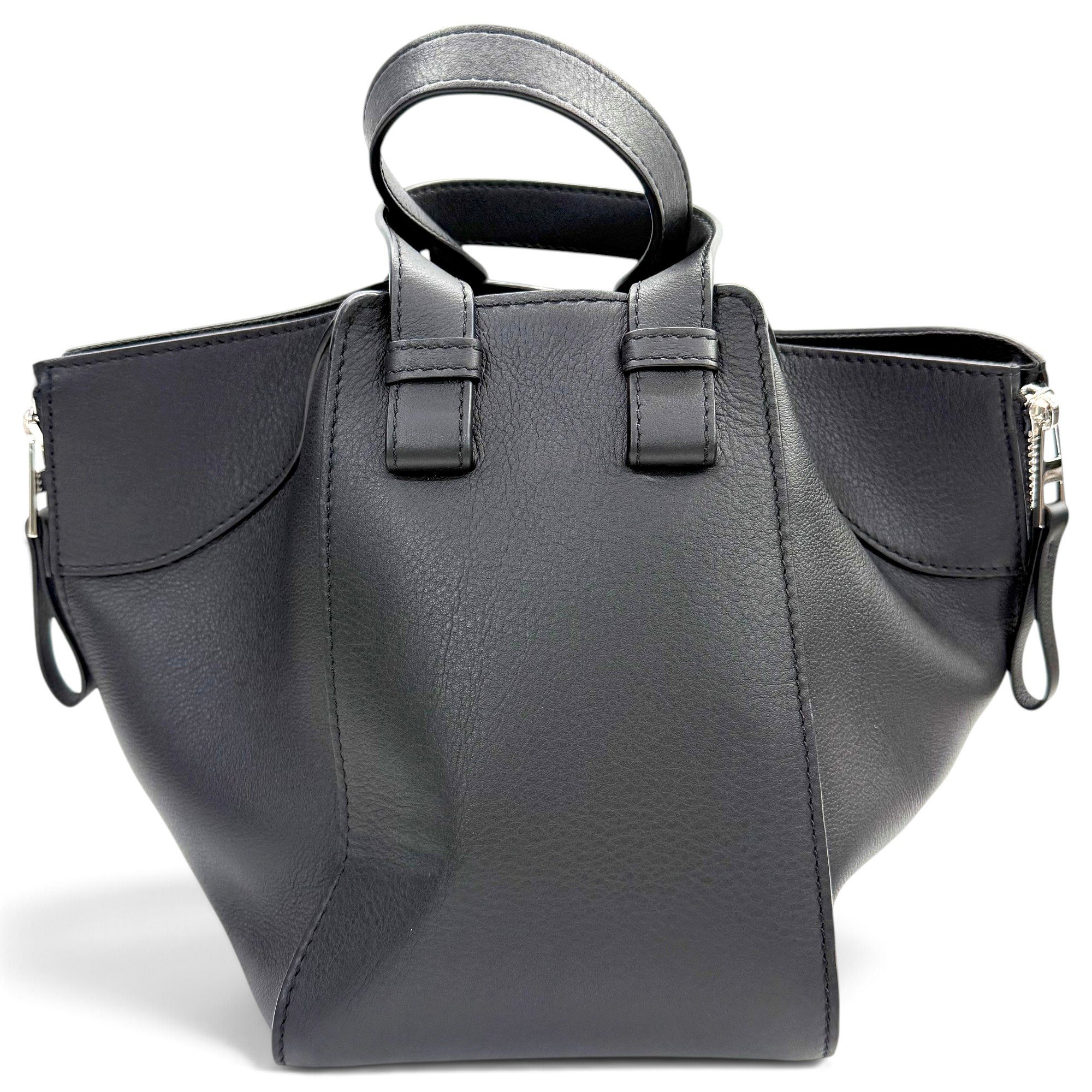 Midnight leather handbag