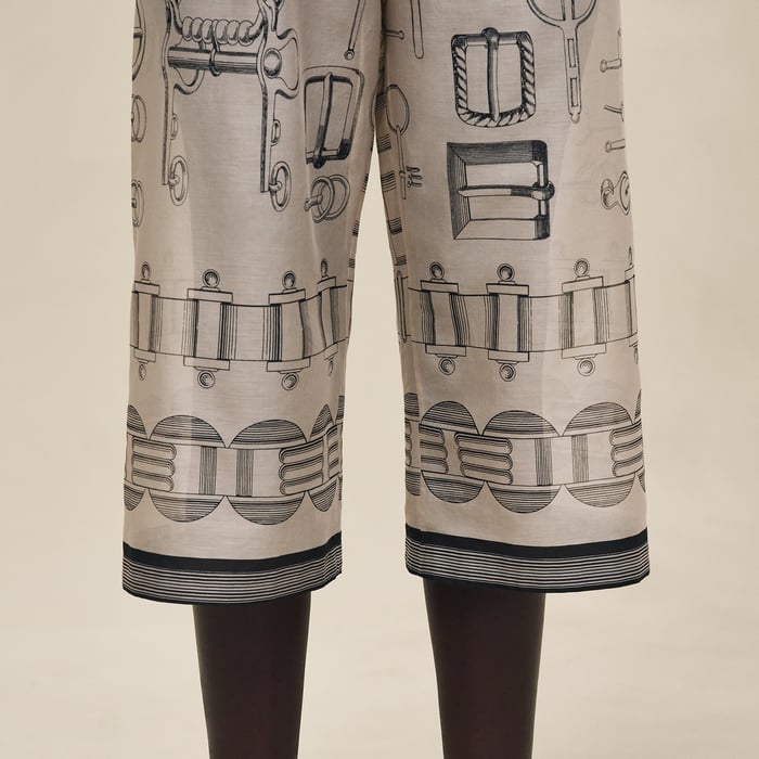 Beige Pierre d'Istrie "Cahier Du Colporteur" Beach Pants